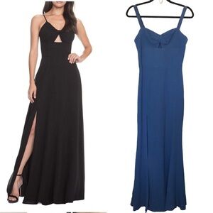 Dress the Population Cambria Tie Bodice Evening Dress